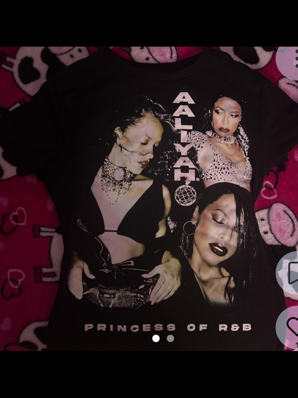 & Other Stories Black Aaliyah Graphic Tee